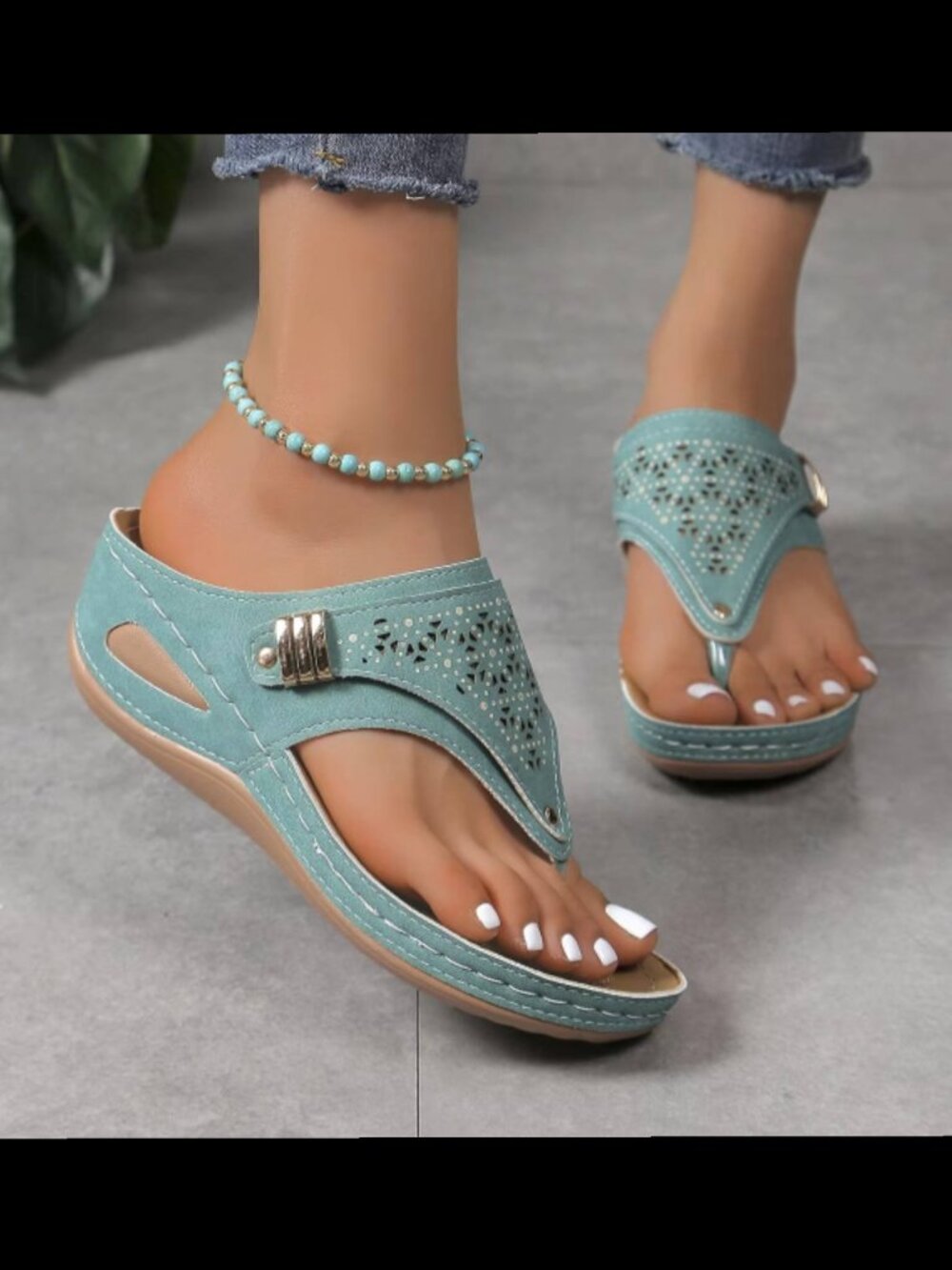 NEW BLUE SANDALS